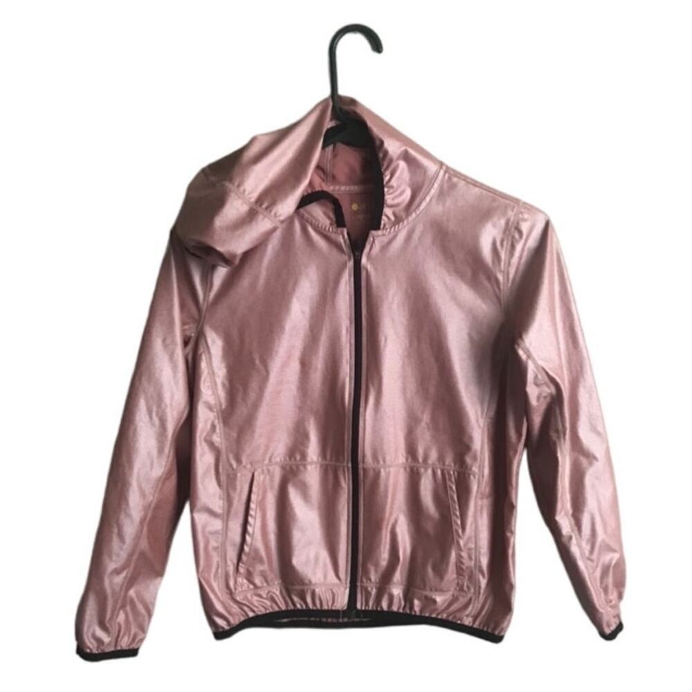 Girls Size Large (10/12) Pink Zella Hooded Jacket